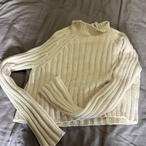 cream long sleeve with little neck